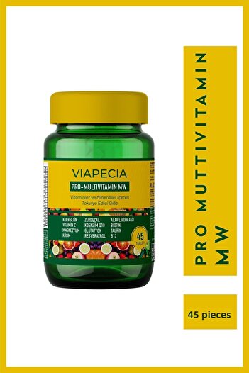 Viapecia Multivitamin & Mineral Supplement 45 Tablets - Vitamin C Magnesium