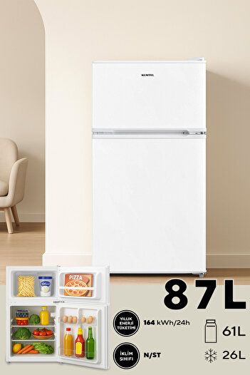 KUMTEL 87L MİNİ BUZDOLABI BEYAZ HTMF-90EW
