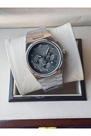 Tulpar Special Series Premium Steel Cord Calendar Men's Wristwatch with Bracelet Gift