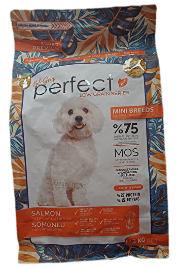 PERFECT Az Tahıllı Somon Balıklı Mini Irk Köpek Maması