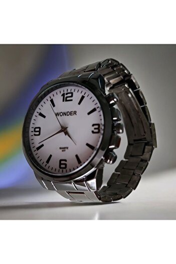 OEM Men's casual/elegant watch, gray metallic bracelet, quartz mechanism, analog display