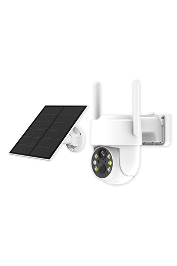 zyteq Outdoor Wi-Fi Camera, Solar, 1080P, Night Vision, Motion Alert, IP65, 8000mAh, SD/Cloud
