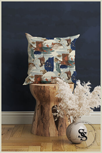 SasoHome Surrealist Sun and Sea Patterned Decorative Gift Throw Pillow - Pillow Case