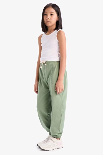 DeFacto Girl's Z8779A625Sm Model Elastic Waist Sweatpants