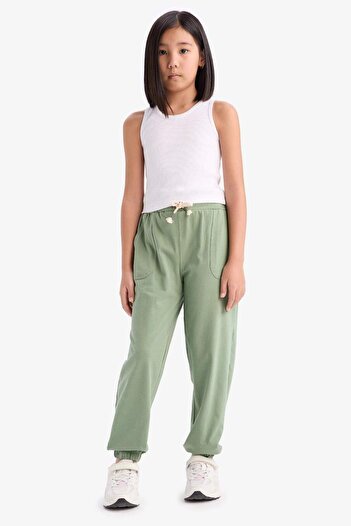 DeFacto Girl's Z8779A625Sm Model Elastic Waist Sweatpants