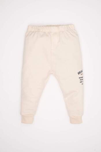 DeFacto Baby Boy 2-Piece Set Printed School Sweatshirt Elastic Waist Jogger Sweatpants D2598A524Au