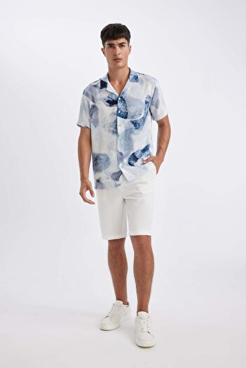DeFacto Polo Neck Modern Fit Short Sleeve Shirt - C4118AX24SM