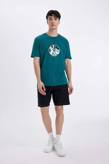 DeFacto Relax Fit Parachute Bermuda Shorts C1808Ax24Sm