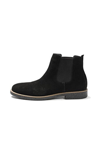 Dufy Black Men's Suede Flat Boots