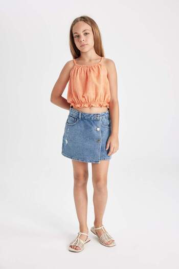 DeFacto Girl's Strappy Blouse - C4466A824SM