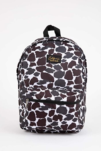 DeFacto Damen-Schulrucksack mit Leopardenmuster C5603AXNS