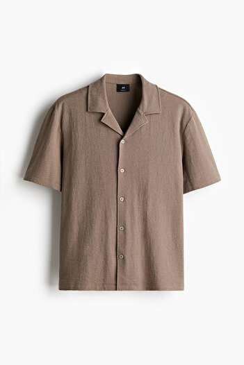 H&M Erkek Yaka Jarse Gömlek Regular Fit