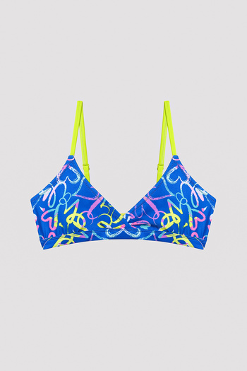 Penti Young Girl Colorful Hearts Triangle Bikini Set