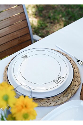 The Mia Daily Tunes Serving Plate Set of 6 - 26 Cm
