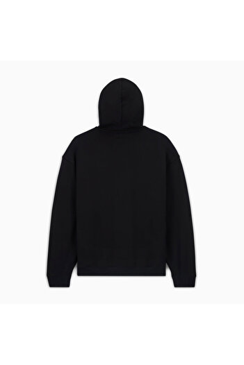 Converse Classic Erkek Fermuarlı Siyah Hoodie