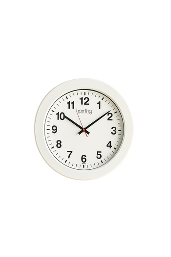 HOMİNG Homing Brook White Frame Modern Wall Clock 242055