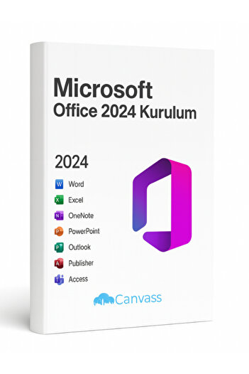 Canvass Microsoft Office 2024 Kurulum ve Lisans Hediyeli, Microsoft Office 2024 Professional Plus İçin