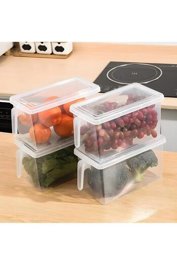 Cozy Nest 4-Pack Cereal and Dry Food Storage Containers Kitchen Organizer Small Meal Prep for Sugar Flour Snac