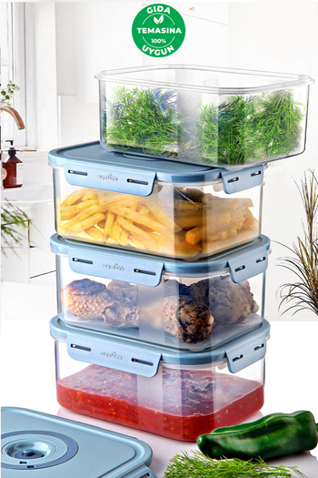 Prima Nova Seoul Vacuum Product Storage Container 1900 ml Set of 4