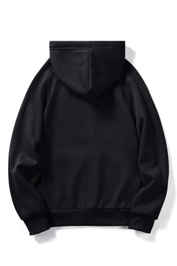 CLAYES Φούτερ Montana Value - Μαύρη στάμπα Oversize Hooded