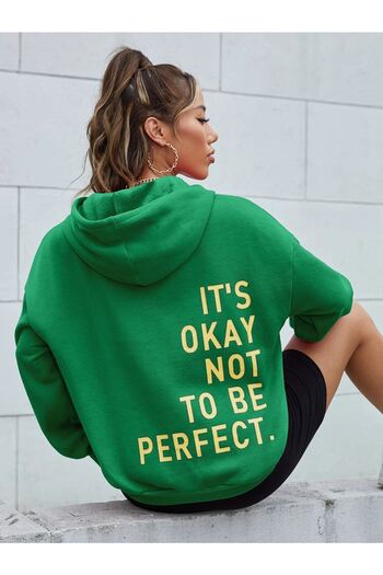 CLAYES Γυναικείο φούτερ με κουκούλα πράσινο Perfect Oversize