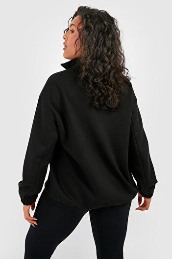 CLAYES Dsgn Studio 06 - Black Printed Oversize Sweatshirt, Thick Winter
