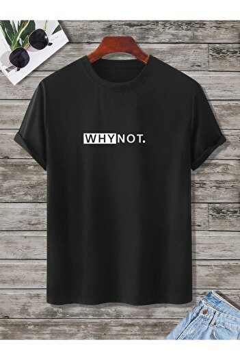 CLAYES Black Printed Oversize T-Shirt - Crew Neck, Short Sleeve