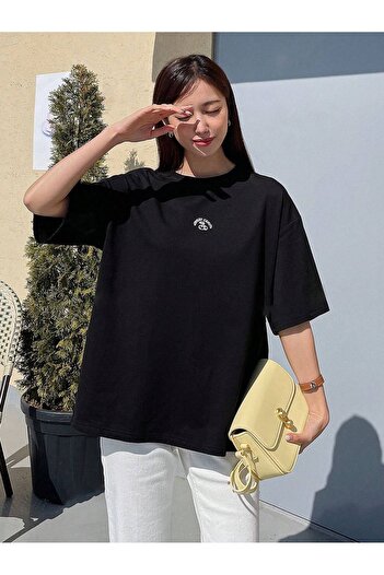 CLAYES Sweet Candy Single Jersey T-Shirt - Printed Oversize Crew Neck Short Sleeve T-Shirt