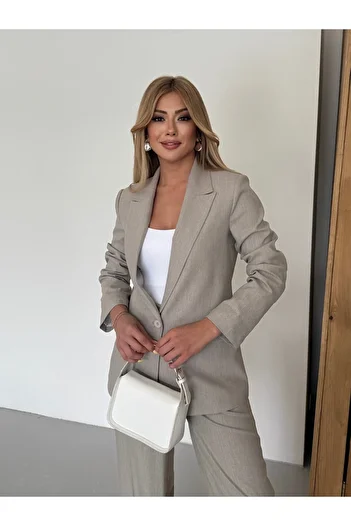 Nadrina Premium Jacket Set with Sleeve Detail