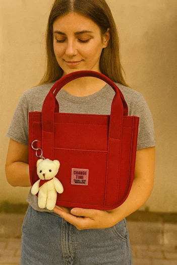 MOLDİVA Bearer Baguette Hand and Shoulder Bag Quality Buzi Fabric Adjustable Long Shoulder Strap