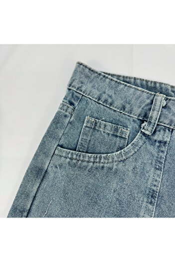 NiceLook High quality gray blue oversized women's jeans