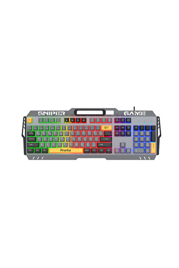 Piranha 2360 Kablolu Rgb Oyuncu Klavyesi / Rgb Led Ambiyans Işık / 1.5m Kablo / Türkçe Q Klavye