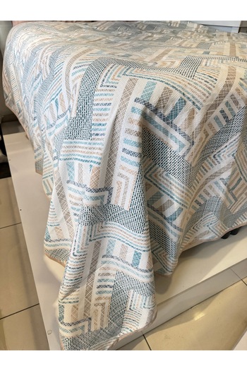 ŞENER HOME Meander Pattern Printed 150X240 Cm. Single Single Pike