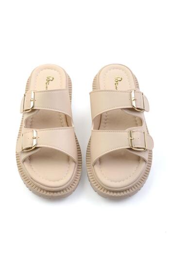 Bambi Beige Women's Slippers K04875040209