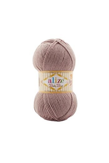 Alize Baby Best 142 Rose Gray - 10% Bamboo 90% Acrylic (Anti-Pilling Acrylic) / 100Gr-240M Knitting Yarn