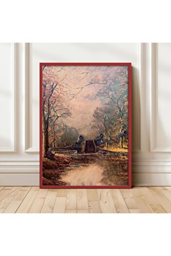 HOMEPACK AHŞAP ÇERÇEVELİ TABLO ÇERÇEVELİ POSTER SANATSAL DUVAR DEKORU TK/1489
