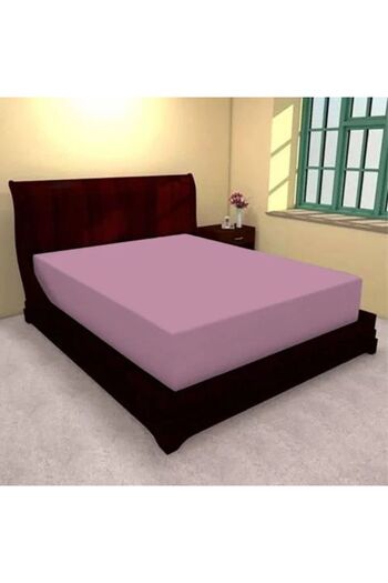 Ralex Elastic Bed Cover Jerse Polyester for Mattress 100 x 200 cm, Pink