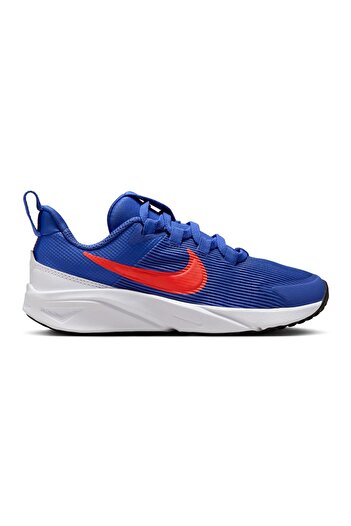 Nike Star Runner 4 Elastic Lace Shoes - Astronomy Blue/White/Total Orange/Team Orange