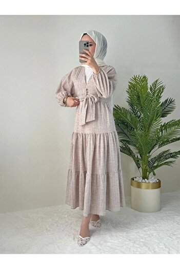 solena sln Women's Seersucker Linen Balloon Sleeve Bluz Skirt Suit