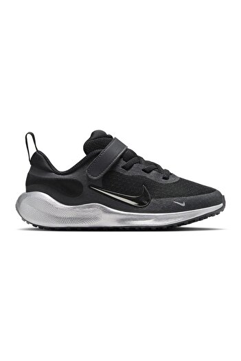 Nike Revolution 7 SE Elastic Lace Shoes - Black/Anthracite/Smoke Grey/Metallic Silver