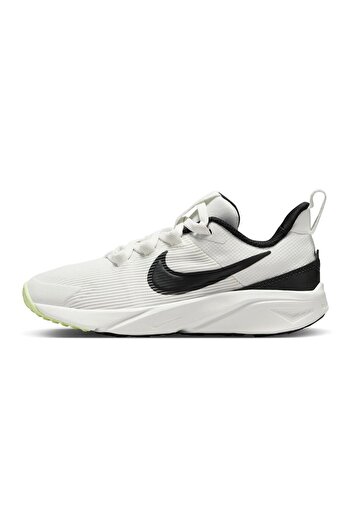 Nike Star Runner 4 Elastic Lace Shoes - Summit White/Barely Volt/White/Black