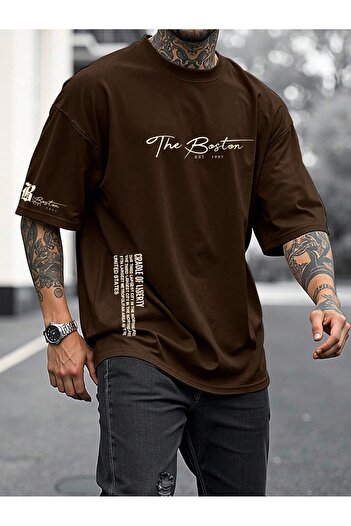 ACTIVE MODA -Men's Cotton Tshirt Large Size Printed 01