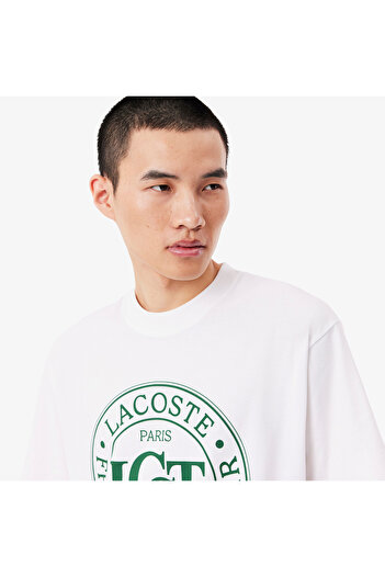 Lacoste Loose Fit Heavy Cotton Printed T-shirt - TH2753-00-001