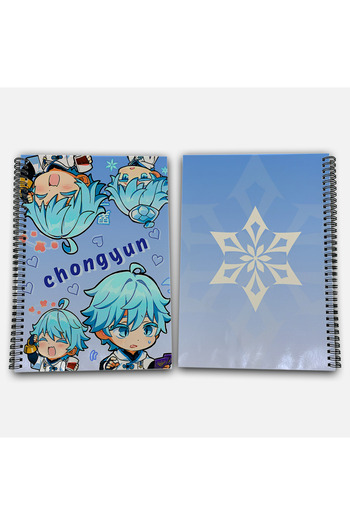 Define Moyas Genshin Impact Chongyun Checkered A4 School Notebook 72 Sheets Model 1