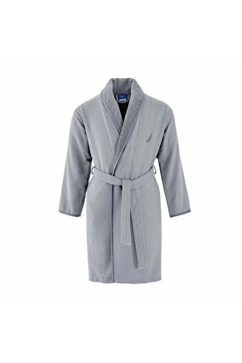 Nautica Bathrobe, Marlin, unisex, 550 g/m2, 100% cotton, S, grey