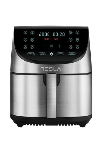 TESLA Friteuză cu aer cald AF701BX, 7 L, 1700 W, panou digital, 12 programe, oțel inoxidabil