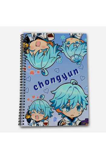Define Moyas Genshin Impact Chongyun Checkered A4 School Notebook 72 Sheets Model 1