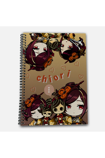 Define Moyas Genshin Impact Chiori Unlined A4 School Notebook 72 Sheets Model 1