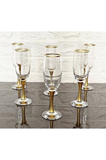 atabey home 6 Pieces Coffee so Water Cup Gold Detail & Lav 190Cc