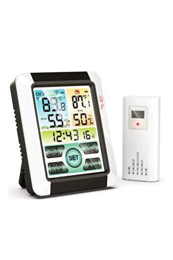 Danex Indoor and Outdoor Hygrometer/Thermometer, Digital Temperature and Humidity Meter with Sensor, LCD D